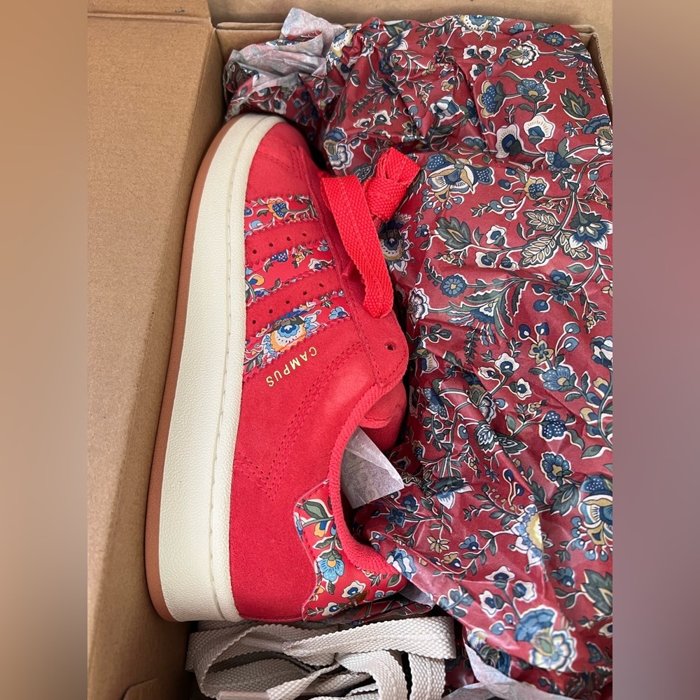 ADIDAS CAMPUS 00S X LIBERTY LONDON SHOES Size 6.5 NIB - Picture 9 of 10